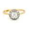 Bague 54 Bague à grappes de diamants 58 Facettes DA0A78C4E3B04192AB8402DE9F5A958D