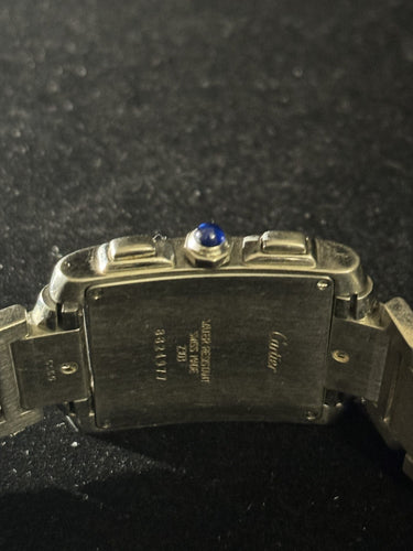 Montre CARTIER - Montre Tank Française Chronoflex - Réf. 2303 - Chronographe - Bracelet Cartier - Vintage 58 Facettes