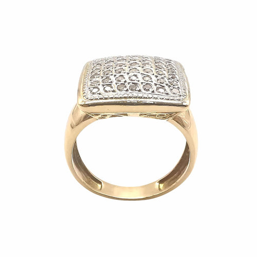 Bague 57 Bague en or jaune & diamants 58 Facettes