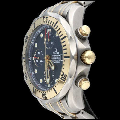 Omega Seamaster 300M Chronograph Klocka Titan / 18K Gult Guld 