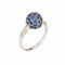 Bague 54 Bague empilable en or blanc, saphir et diamant 58 Facettes G14016