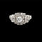 Bague 54 Art Deco Diamond Plaque Filigree Engagement Ring 58 Facettes