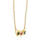 Collier Collier coeur or jaune saphirs et rubis 58 Facettes 33948
