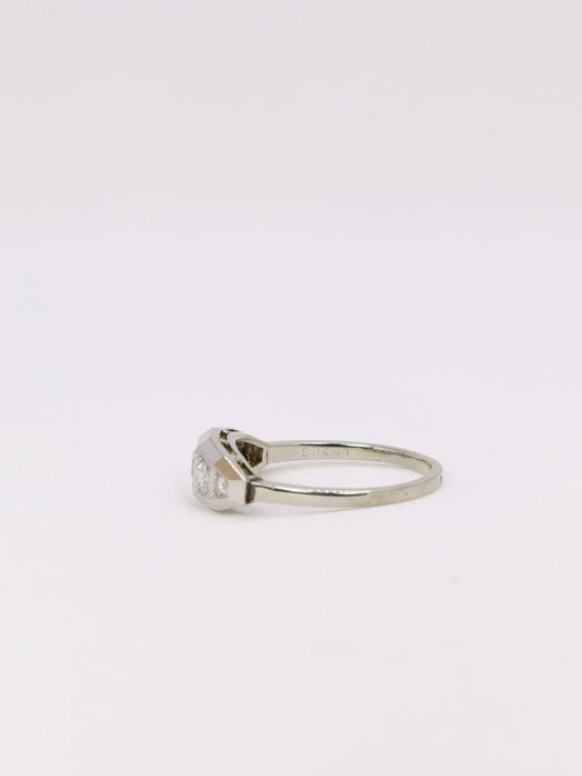 Ring Art Deco old cut diamonds
