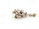 Broche vintage broche pampille perle 1850 en argent & or 18k diamants 58 Facettes 260511