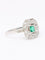 Bague 54 Bague Art Deco émeraude diamants taille ancienne 58 Facettes 1108.9