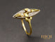 Bague 53 Bague Marquise Art Nouveau diamants perles fines 58 Facettes A10547