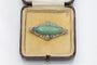 Art Déco white gold brooch with jade and diamonds, circa 1925 58 Facettes 10749
