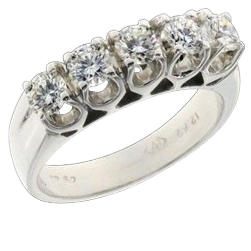 Bague 51.5 Bague 5 Diamants 0.92ct 58 Facettes AG-201006/2