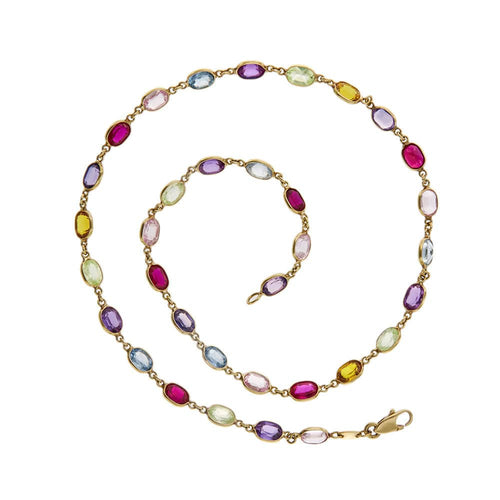 Collier Collier pierres de couleur 58 Facettes 28080