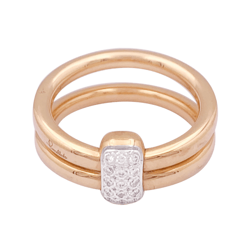 Bague 52 Bague Pomellato, "Together", or rose, diamants. 58 Facettes 34123