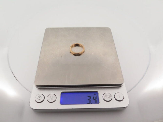 Bague 51 bague BOUCHERON alliance facette or rose 1 diamant 58 Facettes 262050