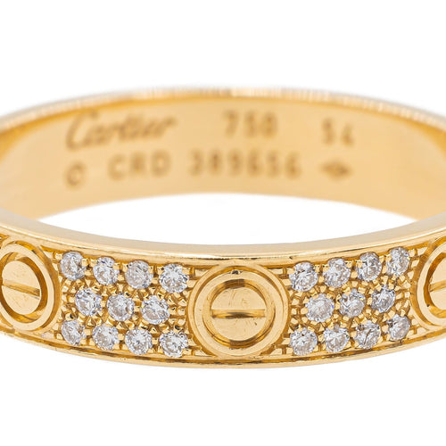 Bague 54 Cartier Bague Alliance Love Or jaune Diamant 58 Facettes 3083843CN