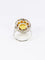 Bague 51 Bague cocktail or blanc citrine 5 carats diamants 58 Facettes J416