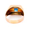 Bague 55 Bague tank saphirs baguette en or rose et or blanc 18k 58 Facettes 97D858990C5A43EAB9EE2AE805F882A7