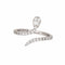 Bague 52 Bague serpent en or blanc et diamants, bijoux serpent, tailles mixtes 58 Facettes G14066