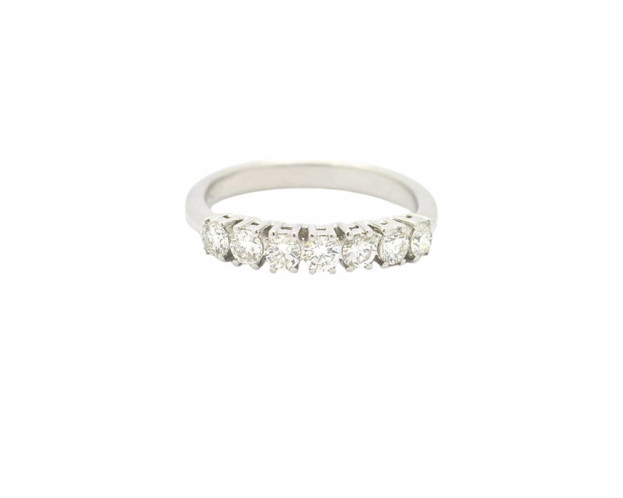 Bague Bague Rivière en or blanc 0,68 ct 58 Facettes