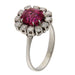 Bague 53.5 Bague rubis et diamants en or blanc 3,10 ct 58 Facettes G3673