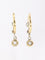 Boucles d'oreilles Dormeuses diamants taille rose or jaune 58 Facettes 1140.5