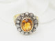 Bague 52.5 Bague ancienne en or jaune, topaze et diamants 58 Facettes 33282