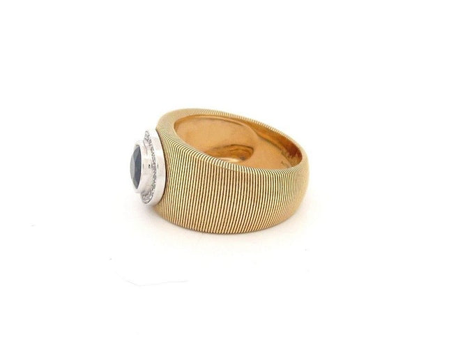 Bague 51 bague MAUBOUSSIN un ete en toscane en or jaune saphir & diamants 58 Facettes 260399