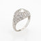 Bague 52 Bague de fiançailles Art déco vintage en platine 5,25 avec diamant 1 carat et bijoux de mariée raffinés 58 Facettes G13459