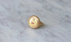 Bague 51 Bague Augis Vintage Or Jaune Diamant 58 Facettes