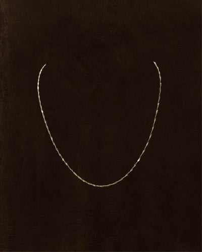 14K Yellow Gold Chain 58 Facettes