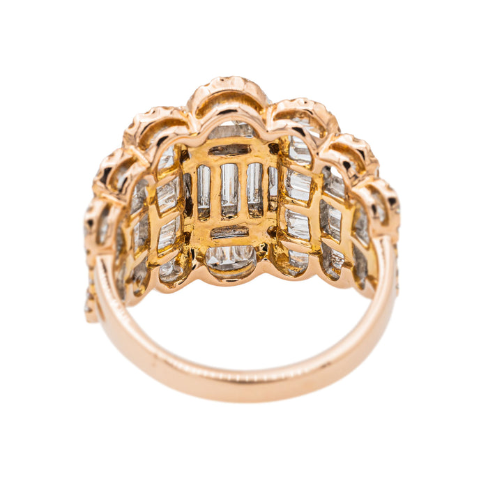 Djula Cocktail Ring Rose Gold Diamond