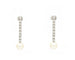 Boucles d'oreilles Boucles d'oreilles en or blanc avec perles et diamants 58 Facettes 14013