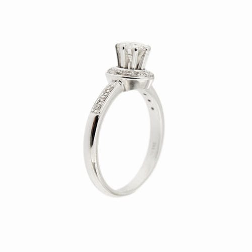 Bague 55 Bague solitaire avec diamants 0,84 ct 58 Facettes 36977
