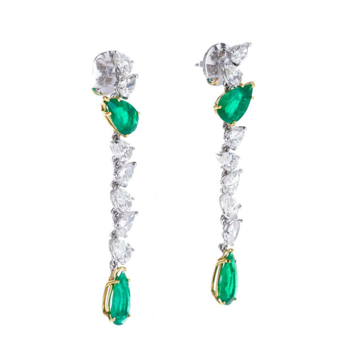 Boucles d'oreilles Boucles d'Oreilles Diamants et Emeraudes 58 Facettes 2.18700
