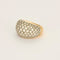 Bague 52 Bague boule or jaune, or blanc et diamants 58 Facettes CRE0041X5