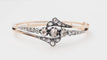 Bracelet Bracelet ancien du XIX ème siècle en or rose et argent serti de diamants 58 Facettes 32756
