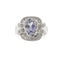 Bague 57 Bague or blanc saphir et diamants 58 Facettes 25684