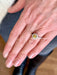 Bague 53 Bague marguerite or blanc saphir jaune diamants 58 Facettes B365