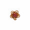 Bague 52 Bague en saphir rose et or à motif floral 58 Facettes 21007026