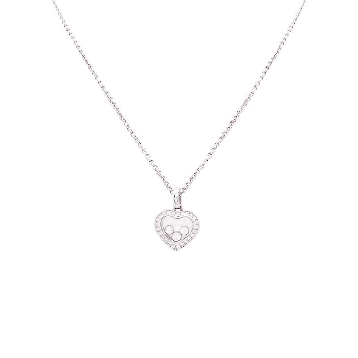 Collier Collier Chopard "Happy Diamonds Icons" or blanc, diamants. 58 Facettes 34236