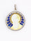 Pendentif VERNON Médaille Art Nouveau émail plique-à-jour or jaune diamants 58 Facettes 1153.9