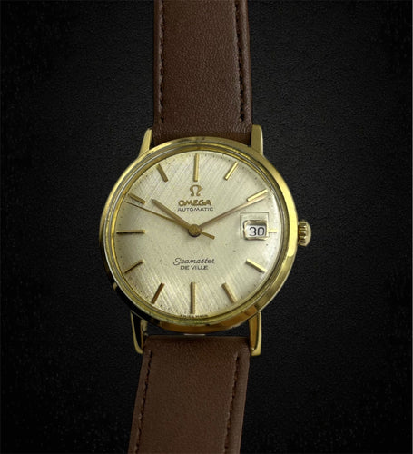Omega Seamaster De Ville automat în galben auriu