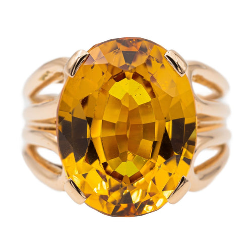 Bague 54 Bague Or rose Citrine 58 Facettes 2662124CN