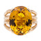 Bague 54 Bague Or rose Citrine 58 Facettes 2662124CN