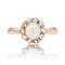 Bague 51 Bague ancienne marguerite perle fine et diamants 58 Facettes 24-142