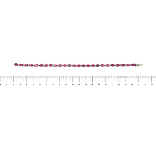 Bracelet Bracelet tennis rubis et diamants 58 Facettes 34559