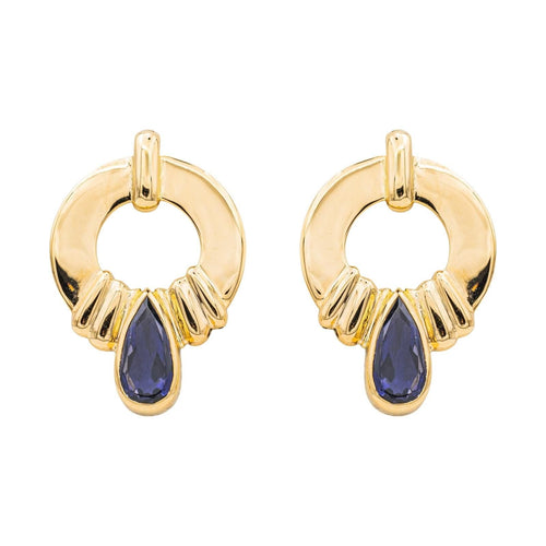 Boucles d'oreilles Boucles d'oreilles Or jaune Cordiérite 58 Facettes 3227863CN