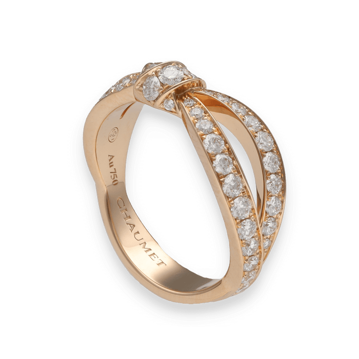 CHAUMET - Seduction links collection ring in pink gold