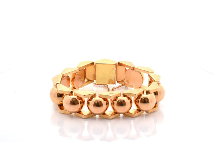 Bracelet Bracelet tank en or jaune 18k 58 Facettes 27507B