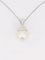Pendentif Pendentif or blanc diamants perle baroque 58 Facettes 993