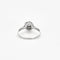 Bague 52 Solitaire flocon or blanc diamant 58 Facettes A11136