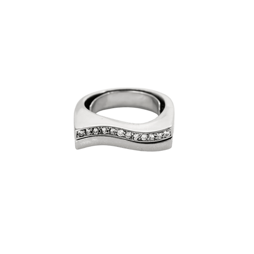 Bague 51 BAGUE WAVE OR ET DIAMANTS. 58 Facettes BO/240016/